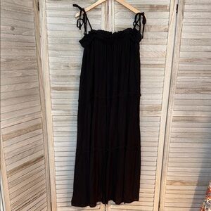 Altar’d State Elegant Black Maxi Dress
